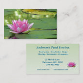 Teich-Dienstleistungen Visitenkarte (Vorne/Hinten)