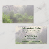 Teich-Dienstleistungen Visitenkarte (Vorne/Hinten)
