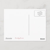 Teich durch den weidenden Wildbaum Postkarte (Rückseite)