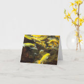 Teich-Futter Karte (Gelbe Blume)
