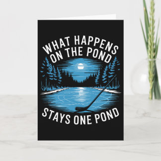 Teich Hockey Humor Shinny Karte