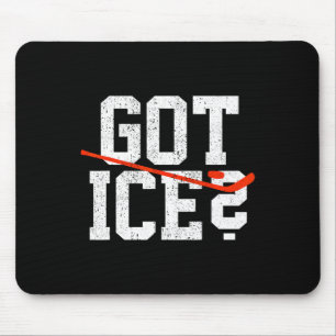 Teich Hockey Spieler bekam Eis Shinny  Mousepad