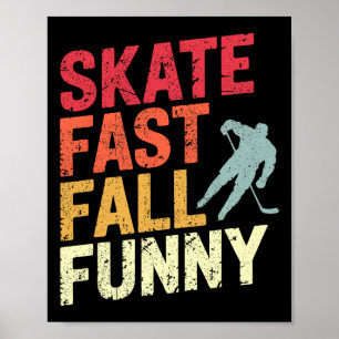 Teich Hockeyspieler Schlittschuh schnell Shinny (1 Poster