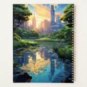 Teich in einem Stadtpark Planer (Rückseite)