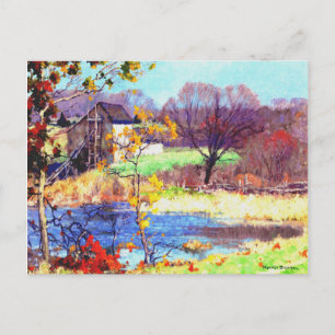 Teich in Old Lyme, Conneticut Postkarte