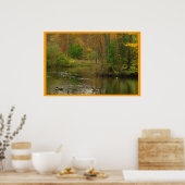 Teich in Sapsucker Woods Poster (Küche)
