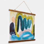 Teich in Sonnenlicht (1935) von Arthur Dove Wandteppich Mit Holzrahmen (Gewinkelt)