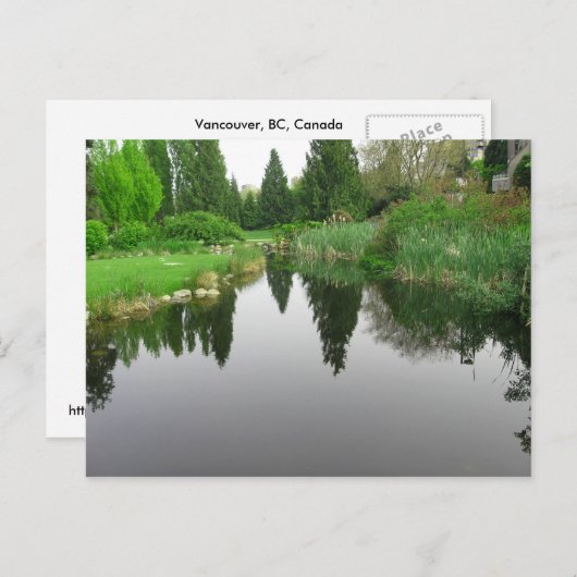 Teich in Vancouver, BC Postcard Postkarte (Vorne/Hinten)