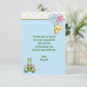 Teich-Kumpel-Ente danken Ihnen, 3,5" zu merken x5" Dankeskarte (Stehend Vorderseite)