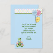 Teich-Kumpel-Ente danken Ihnen, 3,5" zu merken x5" Dankeskarte (Vorne/Hinten)