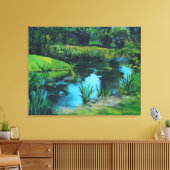 Teich Leinwanddruck (Insitu (Wohnzimmer))