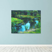 Teich Leinwanddruck (Insitu (Holzboden))