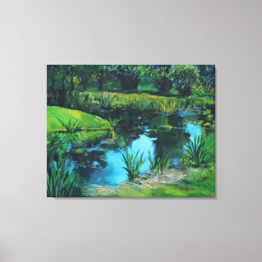 Teich Leinwanddruck (Vorderseite)