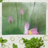 TEICH LOTUS L Chinese-Bürsten-Malerei-Kunst Handtuch (Gefaltet)