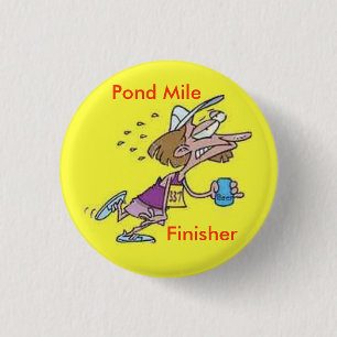 Teich-Meilen-EBB-Knopf Button