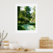 Teich mit Entenkraut bedeckt Poster (Küche)