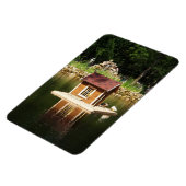 Teich mit Vogelhaus Magnet (Linke Seite)