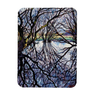 Teich-Reflexionen 2009 Magnet