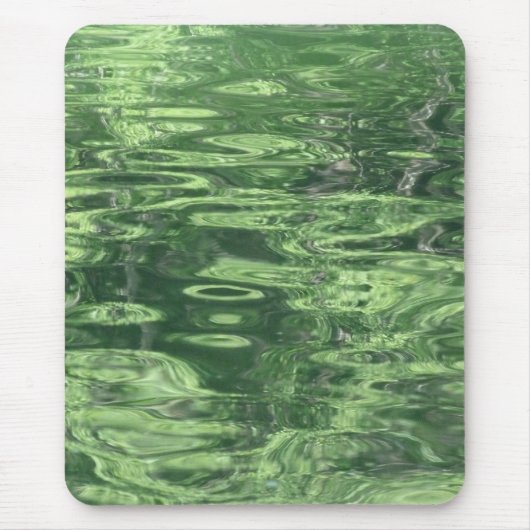 Teich-Reflexionen im Grün Mousepad (Vorne)