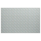 Teich-Tiere & Seerosenblätter auf hellgrauem Blau Stoff (Yard (91,4 cm))