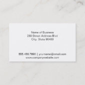 Teich und Bamboo Visitenkarte (Rückseite)