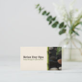 Teich und Bamboo Visitenkarte (Stehend Vorderseite)