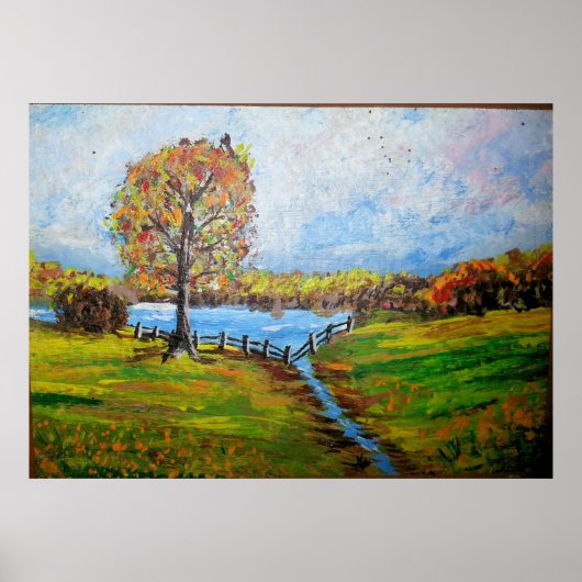 Teich und Baum, Abita Springs Poster (Vorne)