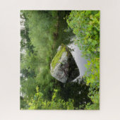 Teich und Mossgestein Puzzle (Vertikal)