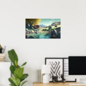 Teich unten im Tal Poster (Heimbüro)