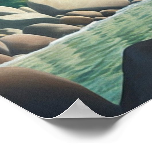 Teich unten im Tal Poster (Ecke)