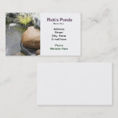 Teich-Visitenkarte Visitenkarte (Vorne/Hinten)