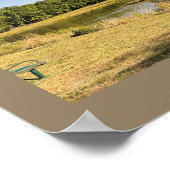 Teich-Wasserlandschaftsfoto-Poster Poster (Ecke)