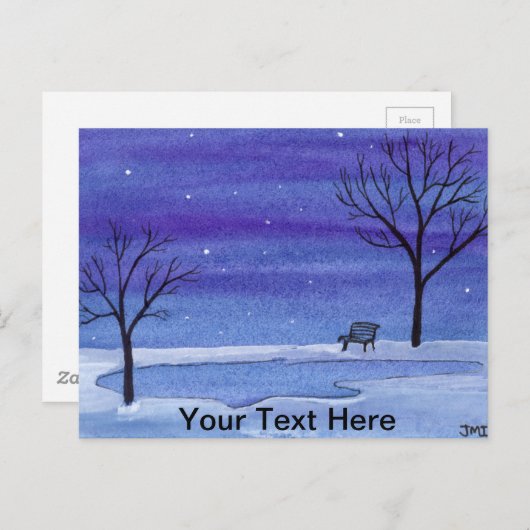 Teichbank Postkarte (Vorne/Hinten)