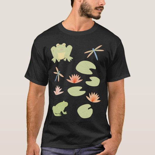 Teichfreunde-Aufkleber-Set T-Shirt (Vorderseite)