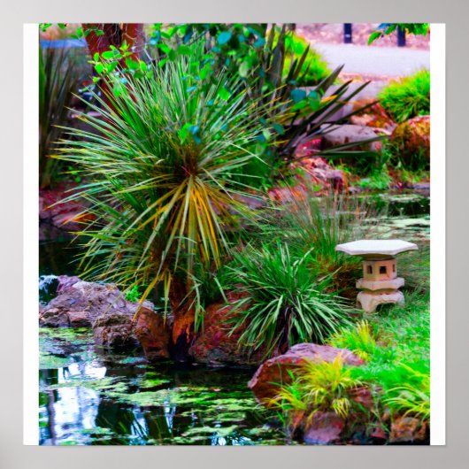 Teichgarten Poster (Vorne)