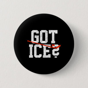 Teichhockeyspieler bekam Eishockey Button