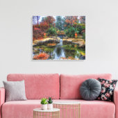 Teichlandschaft in Dallas, Texas Garden Poster Leinwanddruck (Insitu (Wohnzimmer))