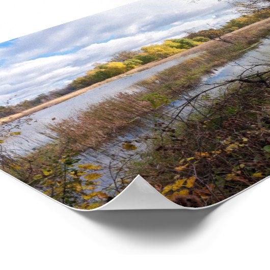 Teichmarschen und Waldgebiete Poster (Ecke)