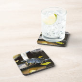 Teichschieberschildkröte im wilden untersetzer (Rechte Seite)