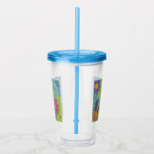 Teichszene - Akryllischer Cup Acryltrinkbecher (Rechts)
