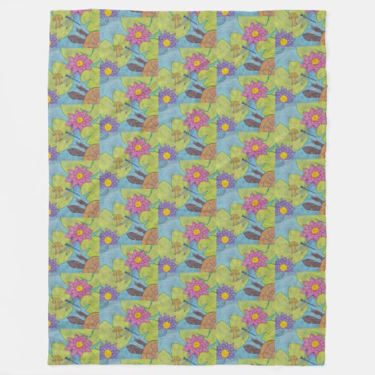 Teichszene - Fleece Blanket (Vorderseite)