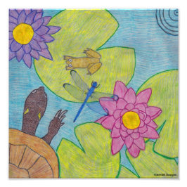 Teichszene - Foto drucken