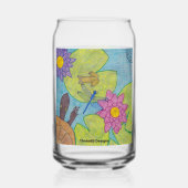 Teichszene - Glasdose Dosenglas (Rückseite)