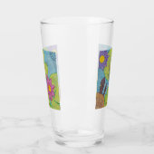 Teichszene - Glaskelch Glas (Links)