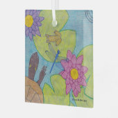 Teichszene - Glasverzierung Ornament Aus Glas (Vorderseite links)