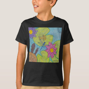 Teichszene (lebendig) - Basic T-Shirt für Jungen