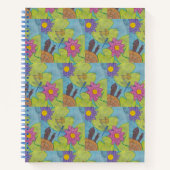 Teichszene (Muster) - Notebook Notizblock (Vorderseite)