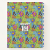 Teichszene (Muster) - Notebook Notizblock (Rückseite)