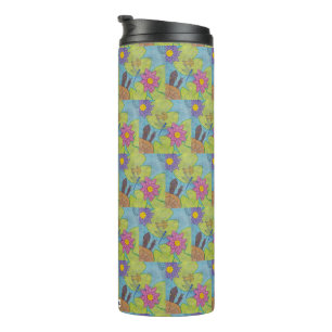 Teichszene (Muster) - Thermal Tumbler Thermosbecher