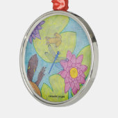 Teichszene - Premium-Ornament Ornament Aus Metall (Links)